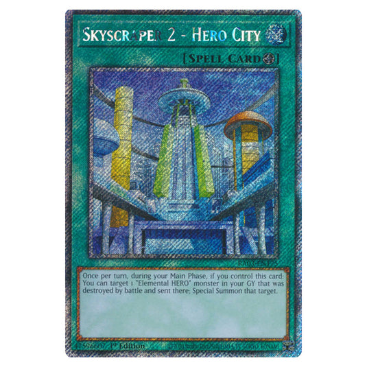 Yu-Gi-Oh! - Quarter Century Bonanza - Skyscraper 2 - Hero City (Platinum Secret Rare) RA03-EN175