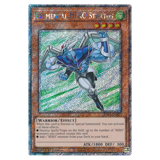 Yu-Gi-Oh! - Quarter Century Bonanza - Elemental HERO Stratos (Platinum Secret Rare) RA03-EN177