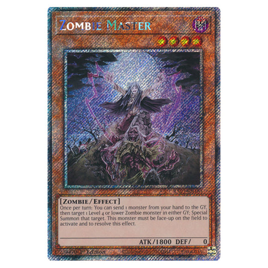 Yu-Gi-Oh! - Quarter Century Bonanza - Zombie Master (Platinum Secret Rare) RA03-EN185