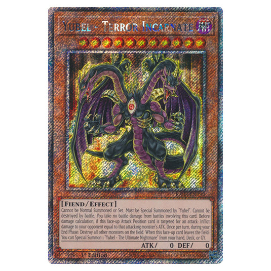 Yu-Gi-Oh! - Quarter Century Bonanza - Yubel - Terror Incarnate (Platinum Secret Rare) RA03-EN190
