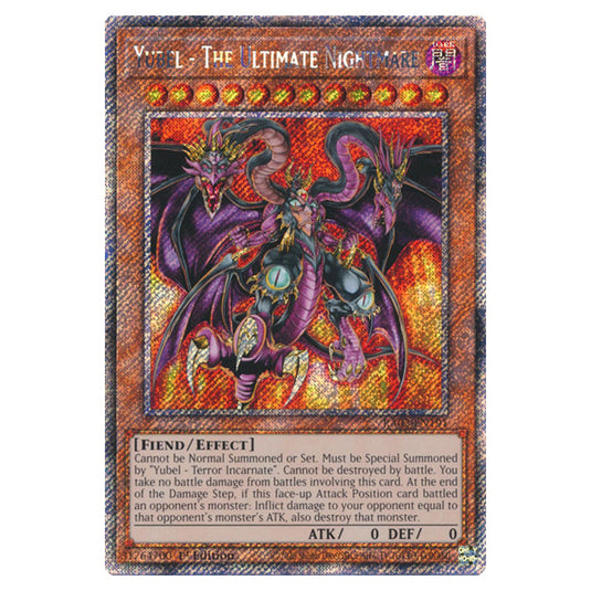 Yu-Gi-Oh! - Quarter Century Bonanza - Yubel - The Ultimate Nightmare (Platinum Secret Rare) RA03-EN191
