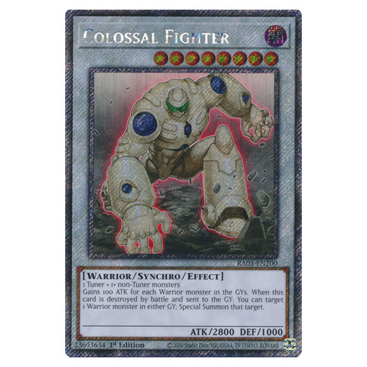 Yu-Gi-Oh! - Quarter Century Bonanza - Colossal Fighter (Platinum Secret Rare) RA03-EN200
