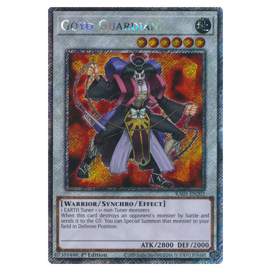 Yu-Gi-Oh! - Quarter Century Bonanza - Goyo Guardian (Platinum Secret Rare) RA03-EN202