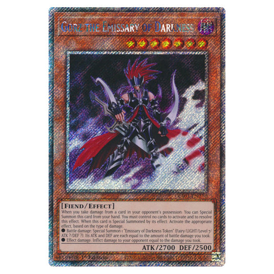 Yu-Gi-Oh! - Quarter Century Bonanza - Gorz the Emissary of Darkness (Platinum Secret Rare) RA03-EN210