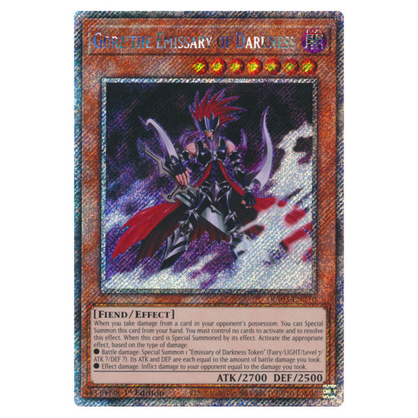 yugioh gorz the emissary of darkness deck How does a chibi still manage to exude this much aura . traumatized duelists so badly OGs still attack with the weakest monster first . Love seeing these cards side You can Special Summon this card from your hand Yu-Gi-Oh! - Quarter Century Bonanza