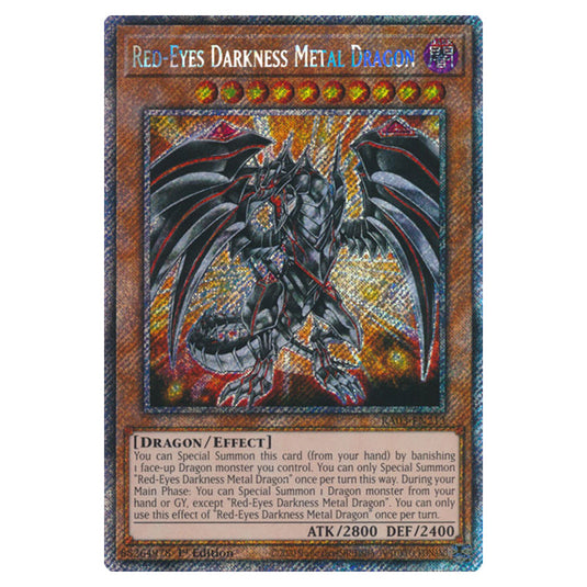 Yu-Gi-Oh! - Quarter Century Bonanza - Red-Eyes Darkness Metal Dragon (Platinum Secret Rare) RA03-EN212