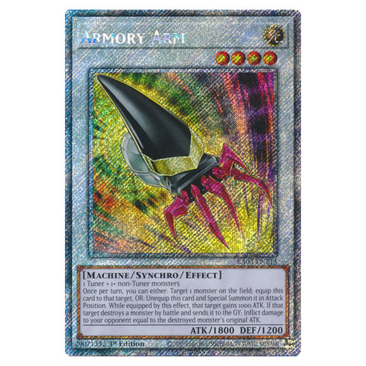 Yu-Gi-Oh! - Quarter Century Bonanza - Armory Arm (Platinum Secret Rare) RA03-EN213