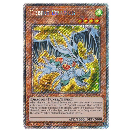 Yu-Gi-Oh! - Quarter Century Bonanza - Debris Dragon (Platinum Secret Rare) RA03-EN214