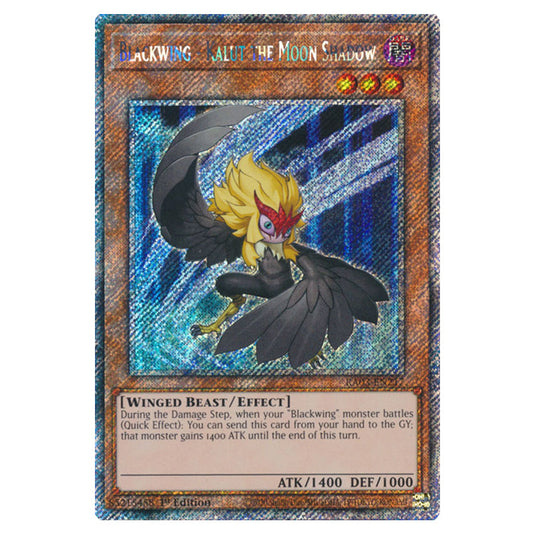 Yu-Gi-Oh! - Quarter Century Bonanza - Blackwing - Kalut the Moon Shadow (Platinum Secret Rare) RA03-EN217