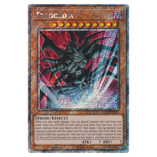 Yu-Gi-Oh! - Quarter Century Bonanza - Tragoedia (Platinum Secret Rare) RA03-EN223