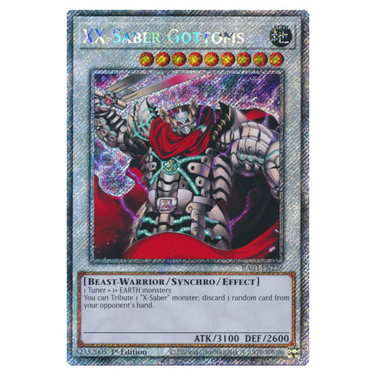 Yu-Gi-Oh! - Quarter Century Bonanza - XX-Saber Gottoms (Platinum Secret Rare) RA03-EN226