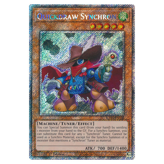Yu-Gi-Oh! - Quarter Century Bonanza - Quickdraw Synchron (Platinum Secret Rare) RA03-EN228