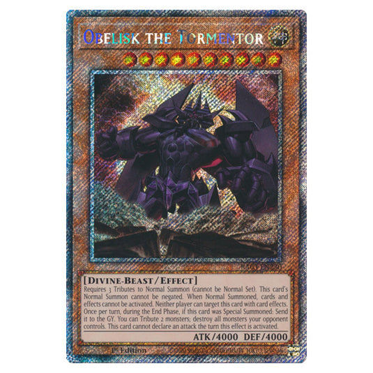 Yu-Gi-Oh! - Quarter Century Bonanza - Obelisk the Tormentor (Platinum Yu-Gi-Oh! - Quarter Century Bonanza - Obelisk the Tormentor (Platinum
