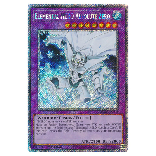 Yu-Gi-Oh! - Quarter Century Bonanza - Elemental HERO Absolute Zero (Platinum Secret Rare) RA03-EN231