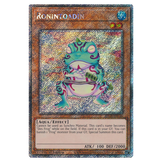 Yu-Gi-Oh! - Quarter Century Bonanza - Ronintoadin (Platinum Secret Rare) RA03-EN236