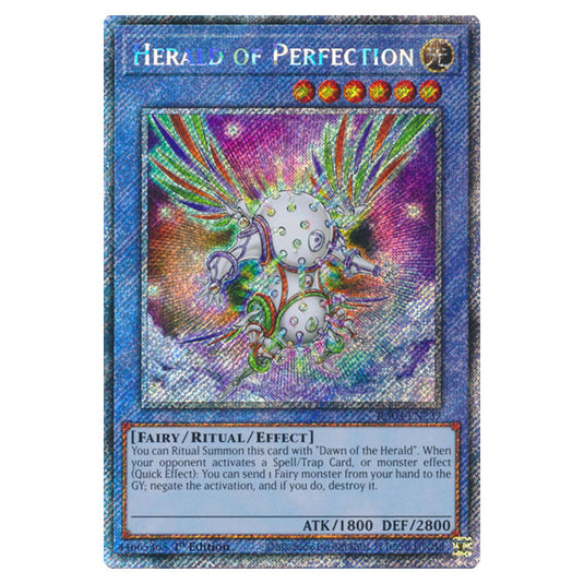 Yu-Gi-Oh! - Quarter Century Bonanza - Herald of Perfection (Platinum Secret Rare) RA03-EN237