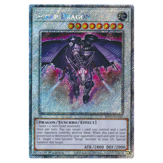 Yu-Gi-Oh! - Quarter Century Bonanza - Scrap Dragon (Platinum Secret Rare) RA03-EN240
