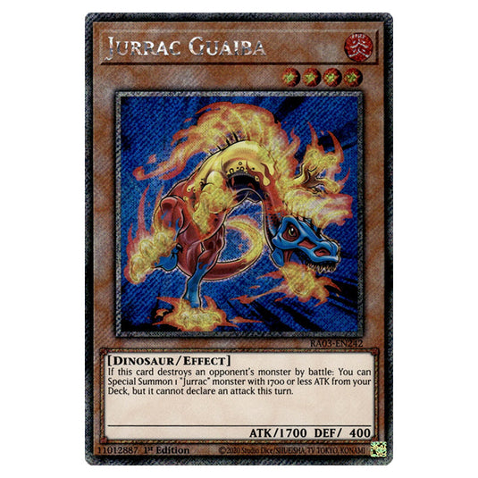 Yu-Gi-Oh! - Quarter Century Bonanza - Jurrac Guaiba (Platinum Secret Rare) RA03-EN242