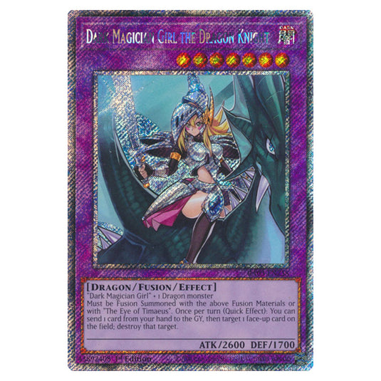 Yu-Gi-Oh! - Quarter Century Bonanza - Dark Magician Girl the Dragon Knight (Platinum Secret Rare) RA03-EN258