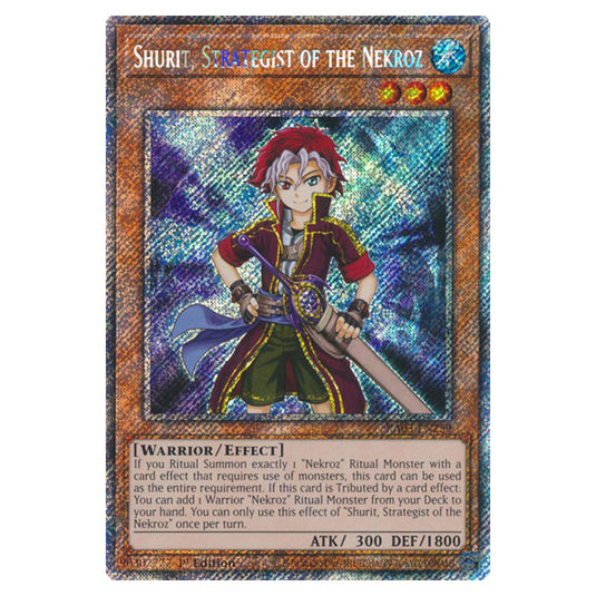 Yu-Gi-Oh! - Quarter Century Bonanza - Shurit, Strategist of the Nekroz (Platinum Secret Rare) RA03-EN259