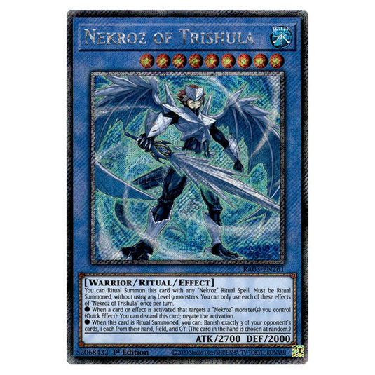 Yu-Gi-Oh! - Quarter Century Bonanza - Nekroz of Trishula (Platinum Secret Rare) RA03-EN261