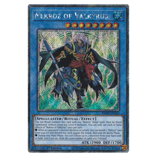 Yu-Gi-Oh! - Quarter Century Bonanza - Nekroz of Valkyrus (Platinum Secret Rare) RA03-EN263