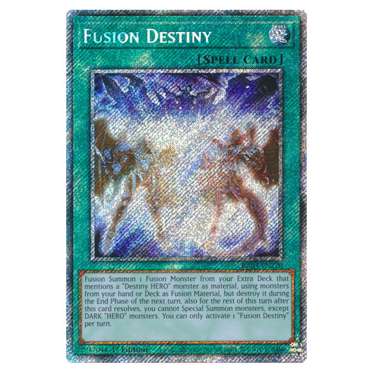 Yu-Gi-Oh! - Quarter Century Bonanza - Fusion Destiny (Platinum Secret Rare) RA03-EN270