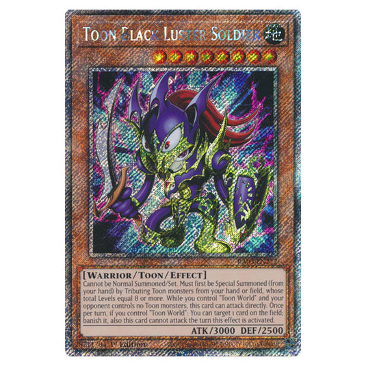 Yu-Gi-Oh! - Quarter Century Bonanza - Toon Black Luster Soldier (Platinum Secret Rare) RA03-EN272