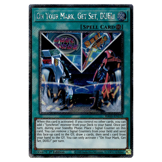 Yu-Gi-Oh! - Quarter Century Bonanza - On Your Mark, Get Set, DUEL! (Platinum Secret Rare) RA03-EN276