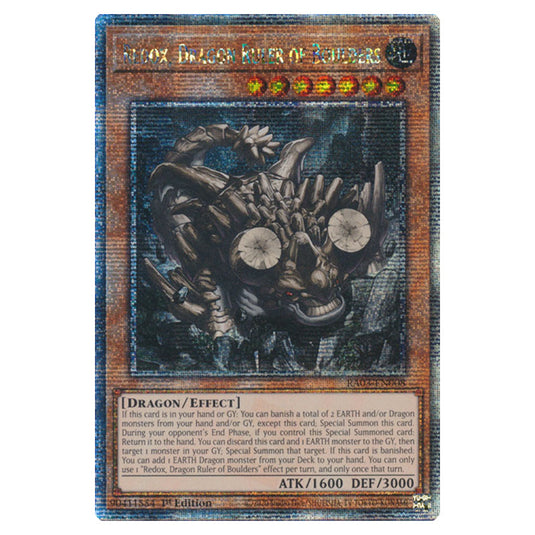 Yu-Gi-Oh! - Quarter Century Bonanza - Redox, Dragon Ruler of Boulders (Quarter Century Secret Rare) RA03-EN008