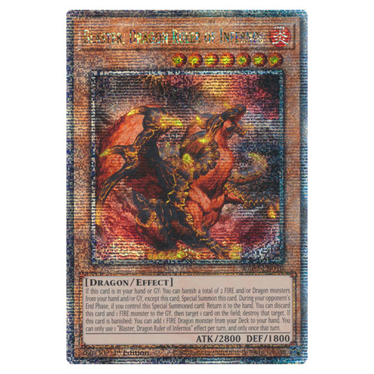 Yu-Gi-Oh! - Quarter Century Bonanza - Blaster, Dragon Ruler of Infernos (Quarter Century Secret Rare) RA03-EN010