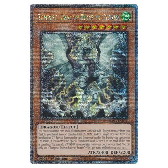 Yu-Gi-Oh! - Quarter Century Bonanza - Tempest, Dragon Ruler of Storms (Quarter Century Secret Rare) RA03-EN011