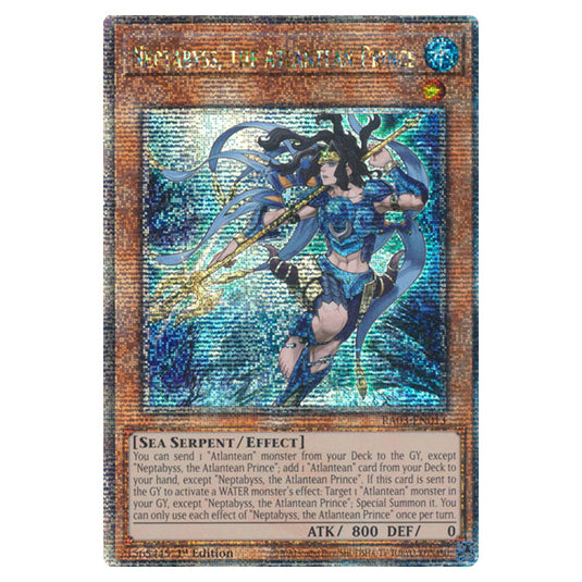 Yu-Gi-Oh! - Quarter Century Bonanza - Neptabyss, the Atlantean Prince (Quarter Century Secret Rare) RA03-EN013