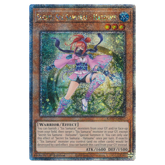 Yu-Gi-Oh! - Quarter Century Bonanza - Secret Six Samurai - Kizaru (Quarter Century Secret Rare) RA03-EN017