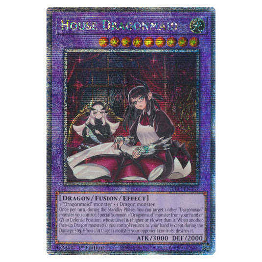Yu-Gi-Oh! - Quarter Century Bonanza - House Dragonmaid (Quarter Century Secret Rare) RA03-EN037a
