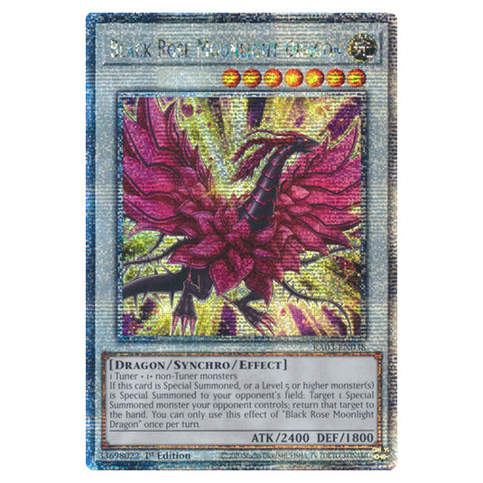 Yu-Gi-Oh! - Quarter Century Bonanza - Black Rose Moonlight Dragon (Quarter Century Secret Rare) RA03-EN038