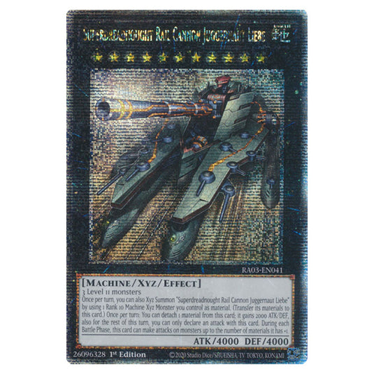 Yu-Gi-Oh! - Quarter Century Bonanza - Superdreadnought Rail Cannon Juggernaut Liebe (Quarter Century Secret Rare) RA03-EN041