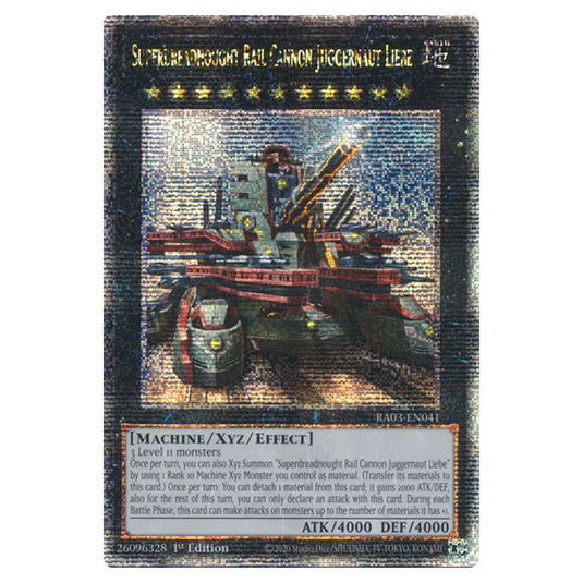 Yu-Gi-Oh! - Quarter Century Bonanza - Superdreadnought Rail Cannon Juggernaut Liebe (Quarter Century Secret Rare) RA03-EN041a