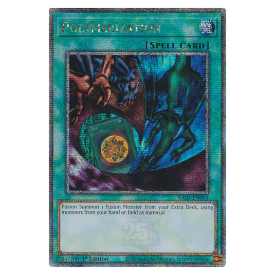 Yu-Gi-Oh! - Quarter Century Bonanza - Polymerization (Quarter Century Secret Rare) RA03-EN051