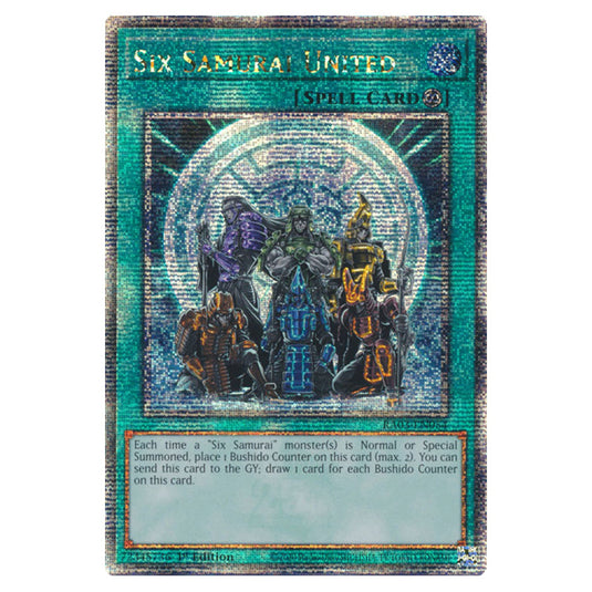 Yu-Gi-Oh! - Quarter Century Bonanza - Six Samurai United (Quarter Century Secret Rare) RA03-EN054