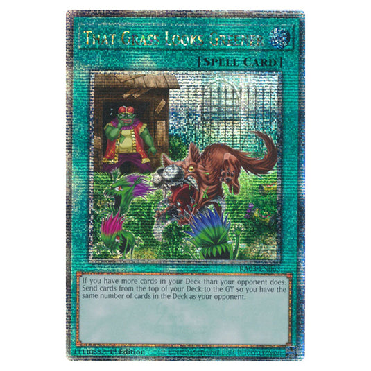 Yu-Gi-Oh! - Quarter Century Bonanza - That Grass Looks Greener (Quarter Century Secret Rare) RA03-EN063