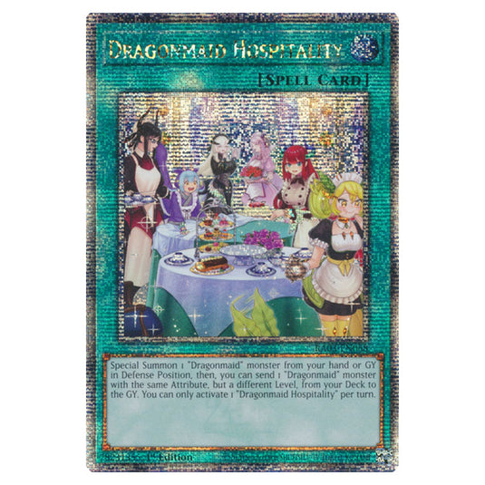 Yu-Gi-Oh! - Quarter Century Bonanza - Dragonmaid Hospitality (Quarter Century Secret Rare) RA03-EN068a