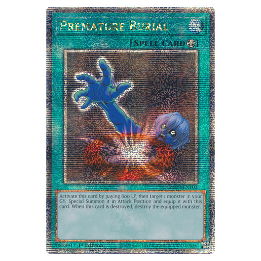 Yu-Gi-Oh! - Quarter Century Bonanza - Premature Burial (Quarter Century Secret Rare) RA03-EN103