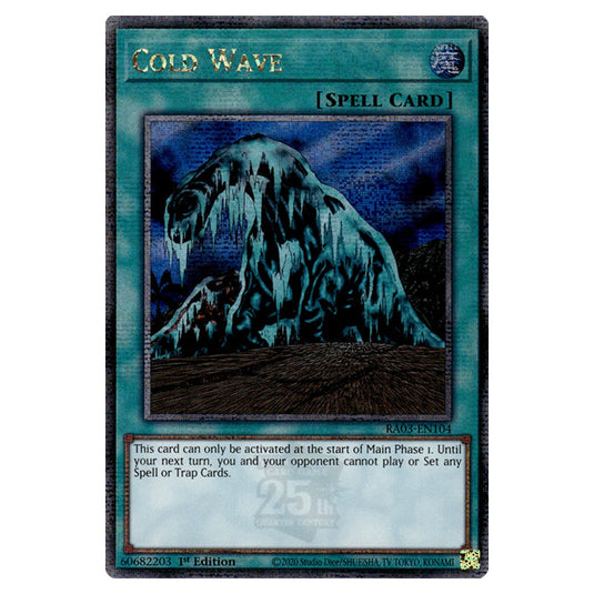 Yu-Gi-Oh! - Quarter Century Bonanza - Cold Wave (Quarter Century Secret Rare) RA03-EN104