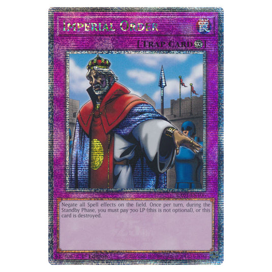Yu-Gi-Oh! - Quarter Century Bonanza - Imperial Order (Quarter Century Secret Rare) RA03-EN106