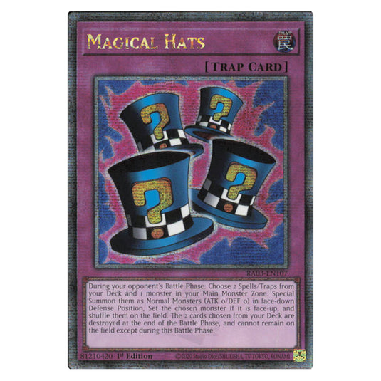 Yu-Gi-Oh! - Quarter Century Bonanza - Magical Hats (Quarter Century Secret Rare) RA03-EN107