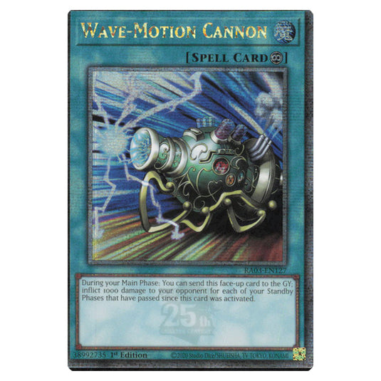 Yu-Gi-Oh! - Quarter Century Bonanza - Wave-Motion Cannon (Quarter Century Secret Rare) RA03-EN127