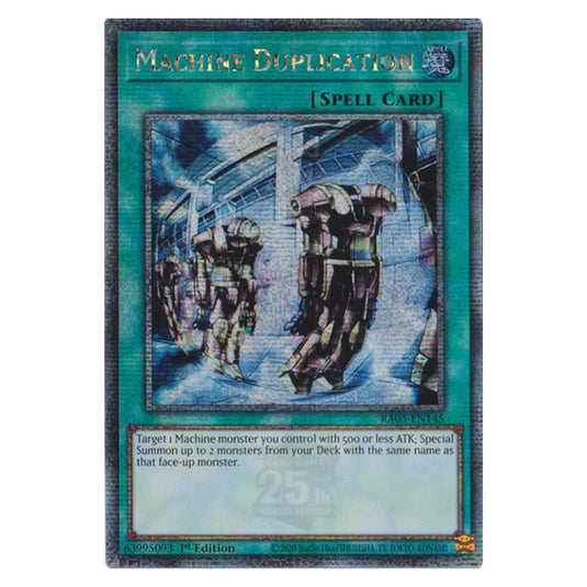 Yu-Gi-Oh! - Quarter Century Bonanza - Machine Duplication (Quarter Century Secret Rare) RA03-EN145