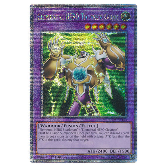 Yu-Gi-Oh! - Quarter Century Bonanza - Elemental HERO Thunder Giant (Quarter Century Secret Rare) RA03-EN153