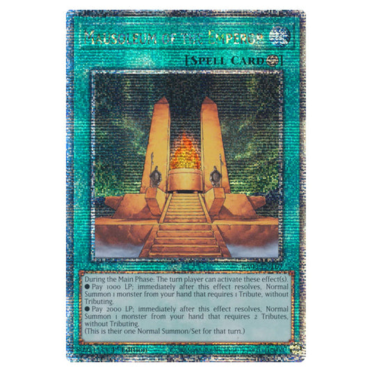 Yu-Gi-Oh! - Quarter Century Bonanza - Mausoleum of the Emperor (Quarter Century Secret Rare) RA03-EN167